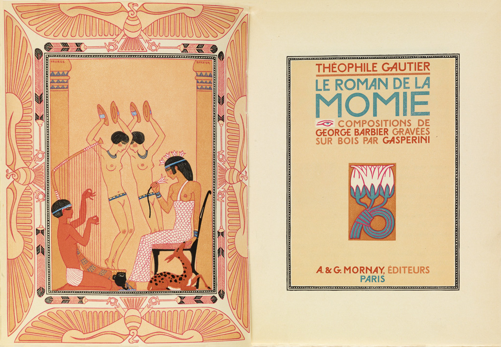 (BARBIER, GEORGE.) Gautier, Théophile. Le Roman de la Momie.